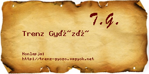 Trenz Győző névjegykártya