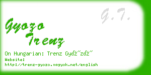 gyozo trenz business card